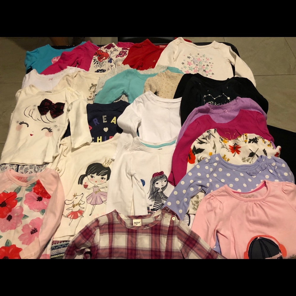 Girl long sleeve shirt 12-18 months
